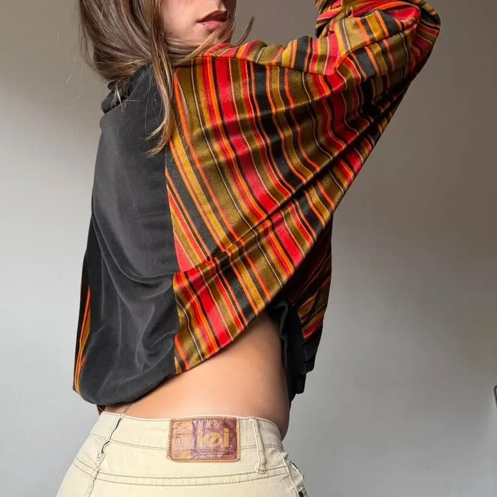 Vintage 90s Oscar de la Renta multi Sweatshirt - Picture 6 of 8